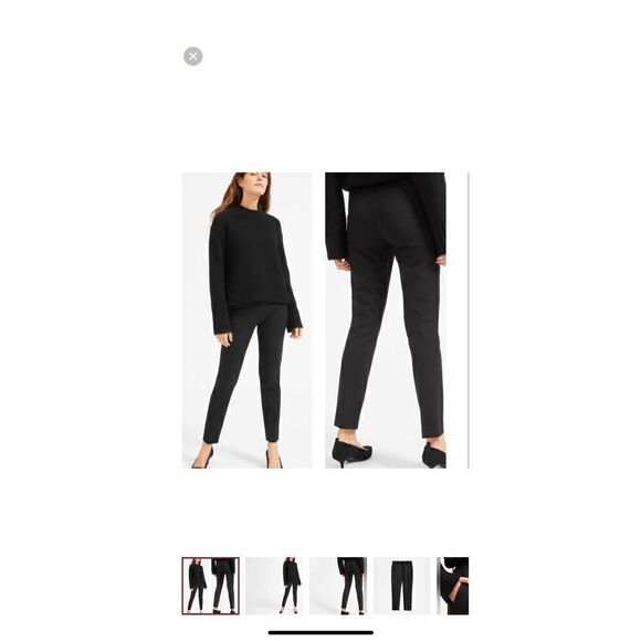 Everlane Slim Wool Ankle Trousers - Picture 1 of 10